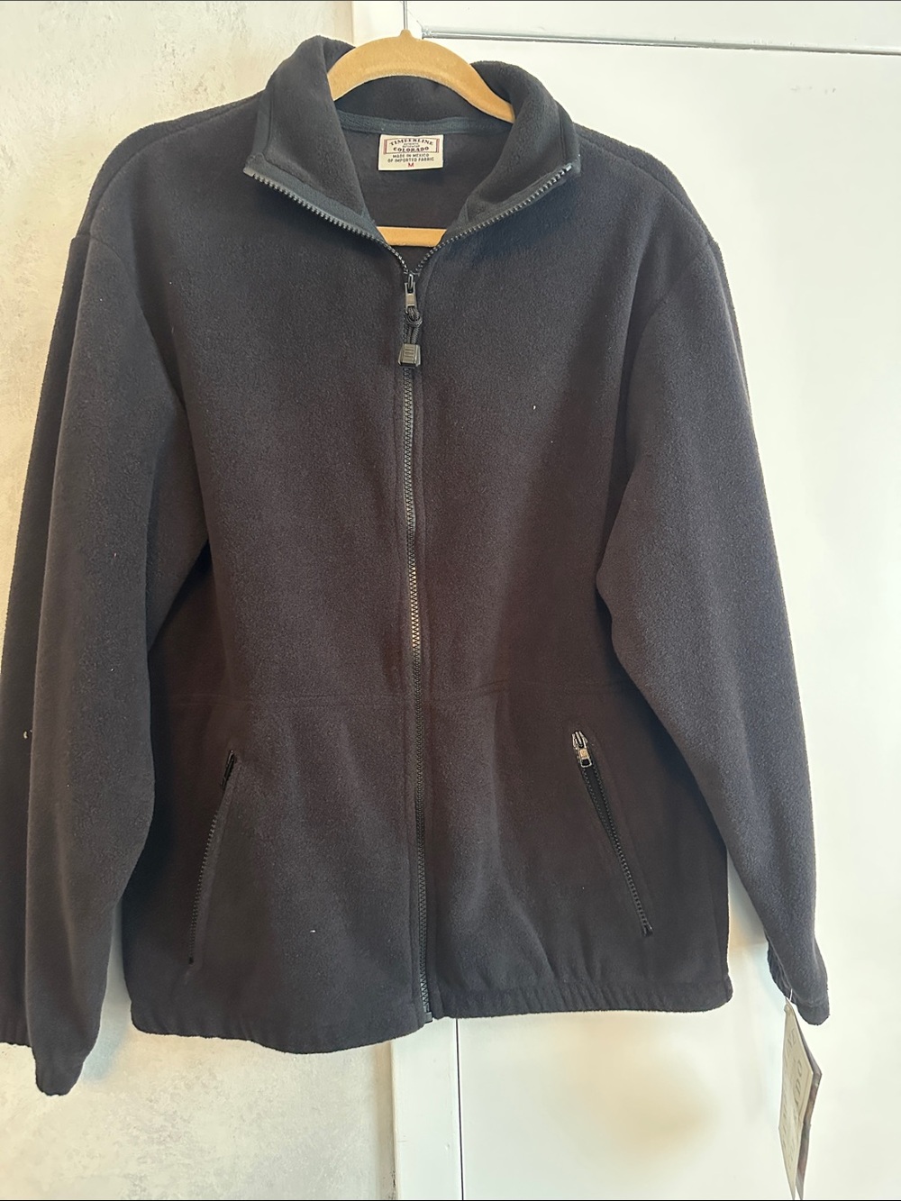 Men's Black Full-Zip Fleece Jacket